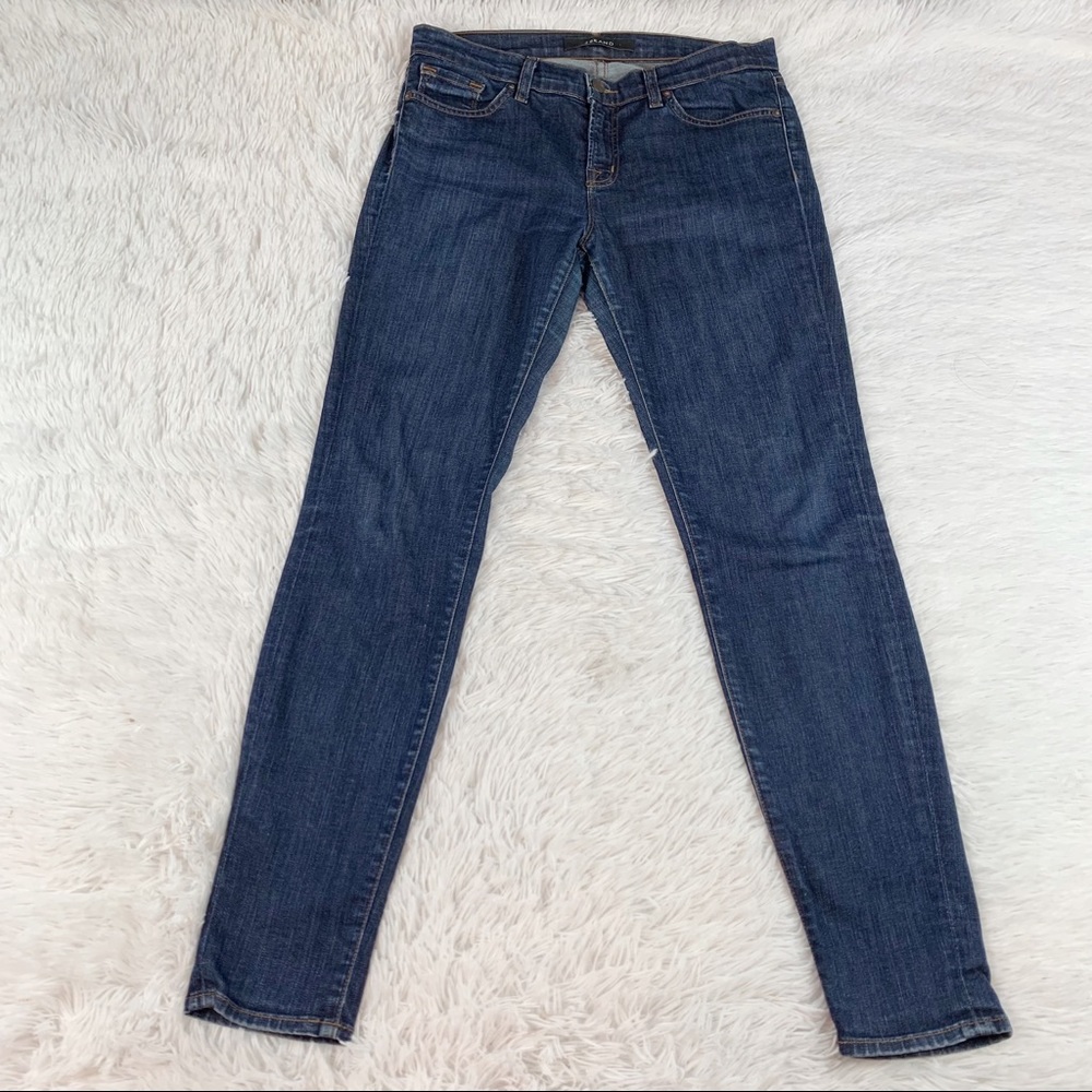 J Brand Women's Size 29 Mid Rise Skinny Leg Jeans In Pure Wash Blue